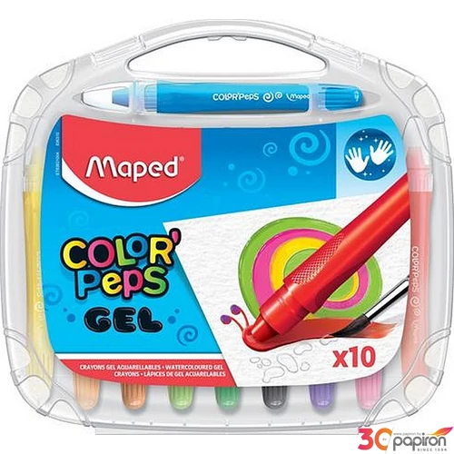Zsírkréta 10 Maped Color`Peps Gel zselés csavaros, 10színű Írószerek Maped 836310