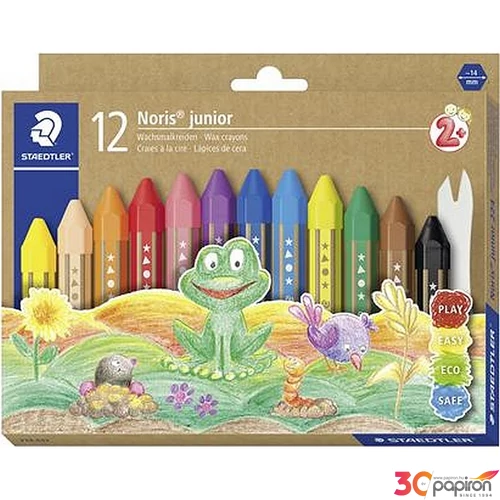 Zsírkréta 12 Staedtler vastag, hatszögletű Noris Junior Zsírkréták