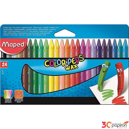 Zsírkréta 24 Maped Color Peps Wax viasz 24színű Írószerek Maped 861013