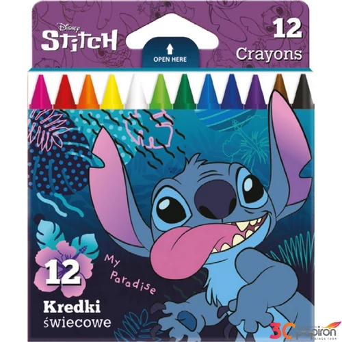 Zsírkréta Stitch kerek 12szín Colorino